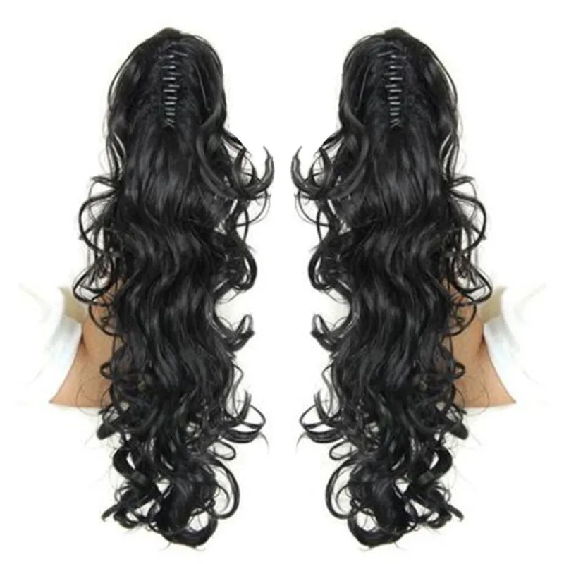 Luscious Long Wavy Clip-in Ponytail Extension – 20 Inch, Heat-Resistant, Easy to Wear for Women sold by Hensley London product image thumbnail 2