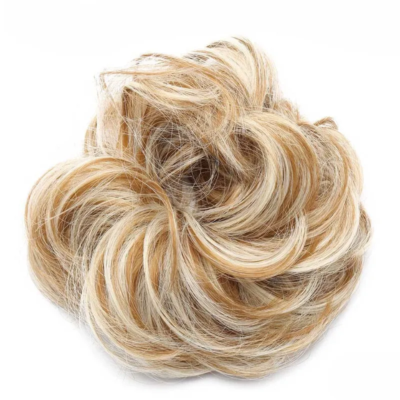 Curly Messy Bun Hair Wig Scrunchie Ponytail Extensions – Effortless Styling in Seconds sold by Hensley London product image thumbnail 2