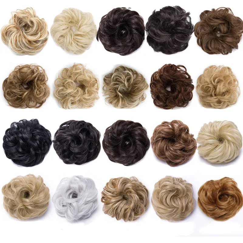 Curly Messy Bun Hair Wig Scrunchie Ponytail Extensions – Effortless Styling in Seconds sold by Hensley London product image thumbnail 5