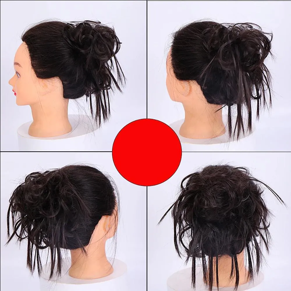 Natural Look Synthetic Messy Hair Bun Scrunchie Extension – Effortless Curly Hair Accessory sold by Hensley London product image thumbnail 5