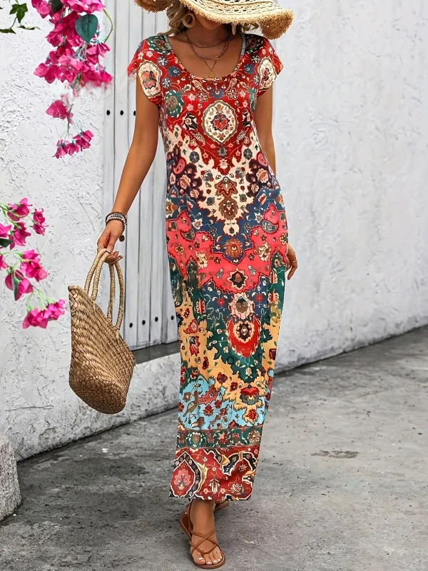 Women's Maxi Dress Multicolor Rayon Blend sold by Hensley London