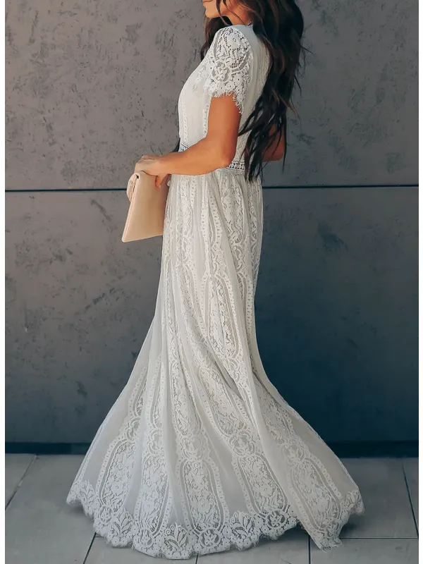 Women's Summer Dress Blue Cotton Short Sleeve sold by Hensley London product image thumbnail 3