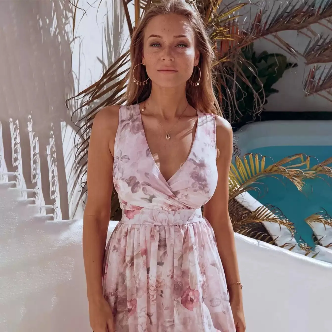 Printed Women's Summer Maxi Dress sold by Hensley London product image thumbnail 4