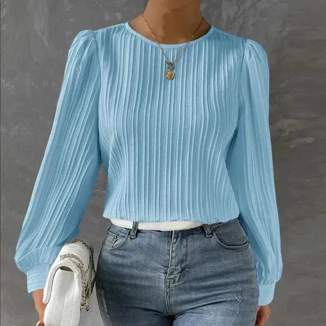 Women's Blouse Lightweight Cotton Long Sleeve Tops sold by Hensley London product image thumbnail 2