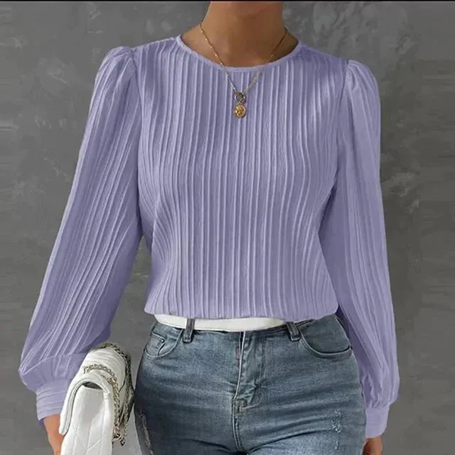 Women's Blouse Lightweight Cotton Long Sleeve Tops sold by Hensley London product image thumbnail 5