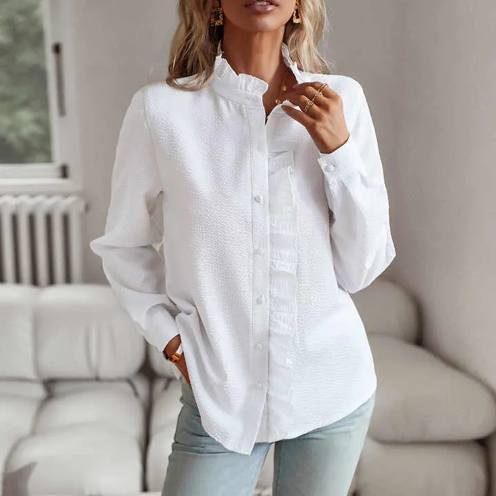 Women's Blouse Lightweight Ruffled Summer Top sold by Hensley London product image thumbnail 3