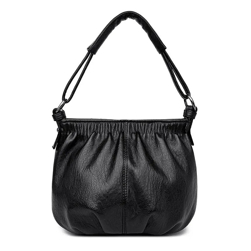 Women's Black Shoulder Bag One Size Soft Material sold by Hensley London product image thumbnail 4