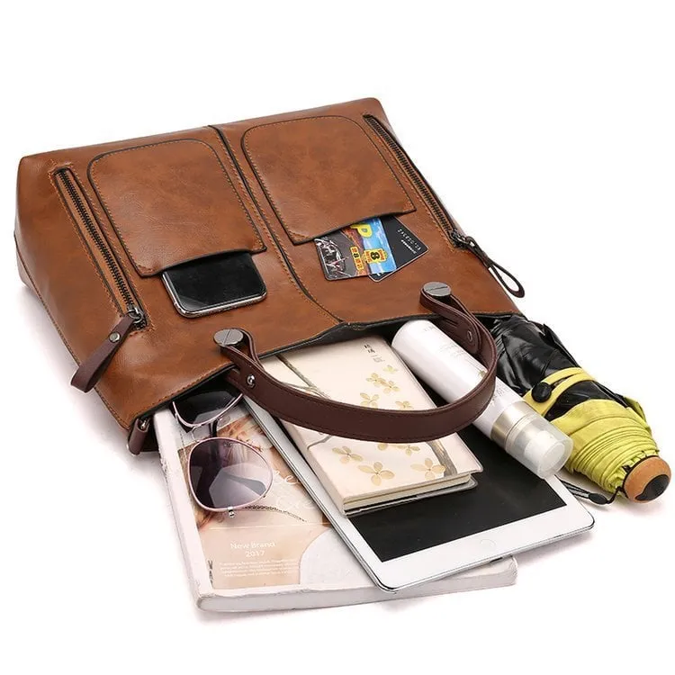 Women's Shoulder Bag Black Medium Leather sold by Hensley London product image thumbnail 5