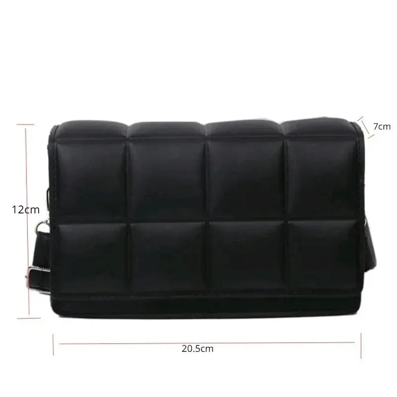 Women's Crossbody Bag Black Small PU Leather sold by Hensley London product image thumbnail 3