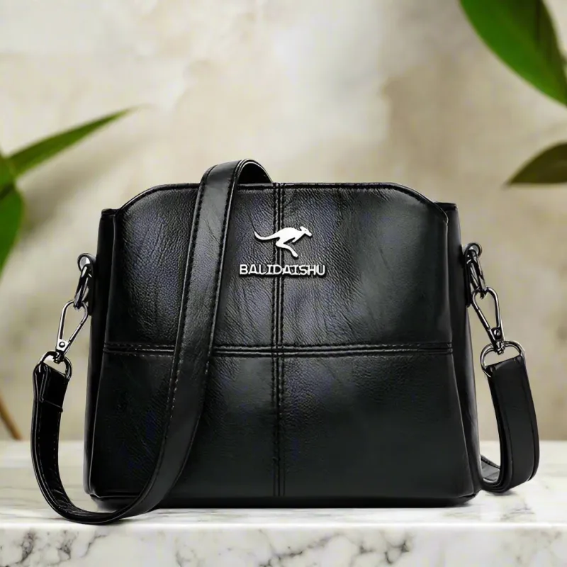 Women's Crossbody Bag Black Medium Leather sold by Hensley London
