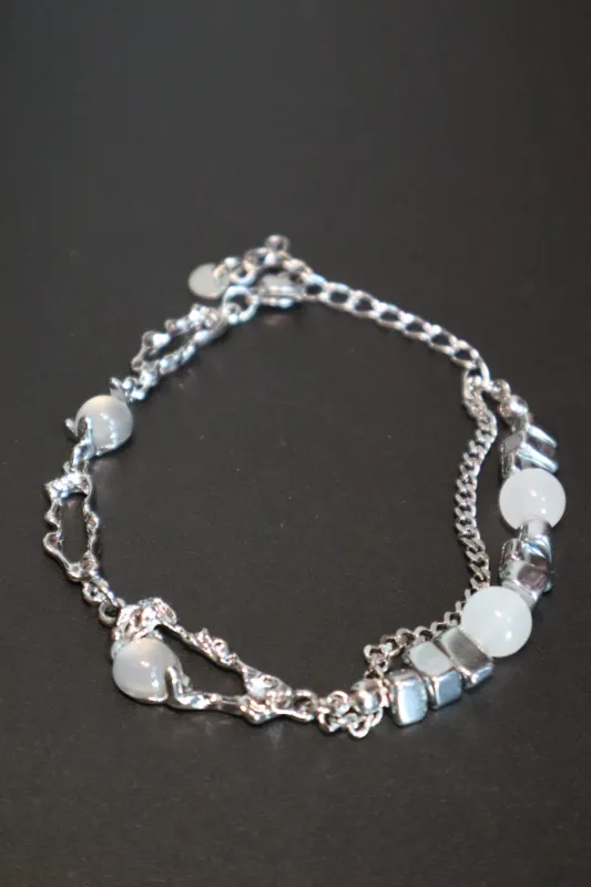 Women's Bracelet Silver Zirconia Moonstone sold by Hensley London