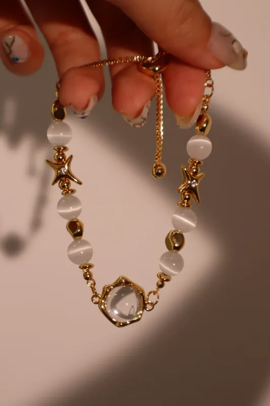 Women's Bracelet White Zirconia 18K Gold Plated sold by Hensley London