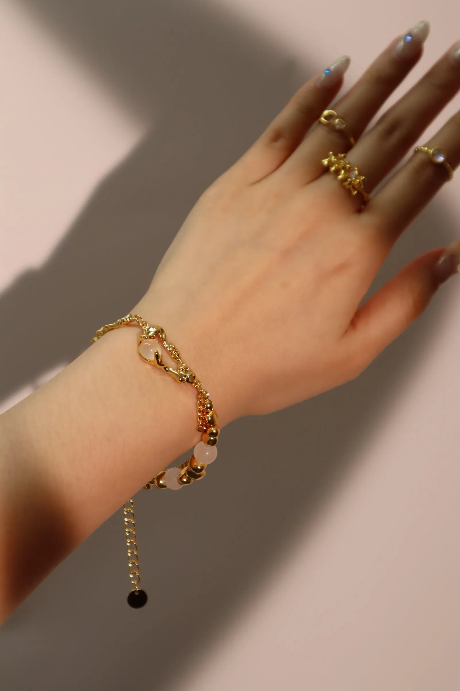 Women's Bracelet Gold Zirconia Moonstone 18K Plated sold by Hensley London product image thumbnail 4