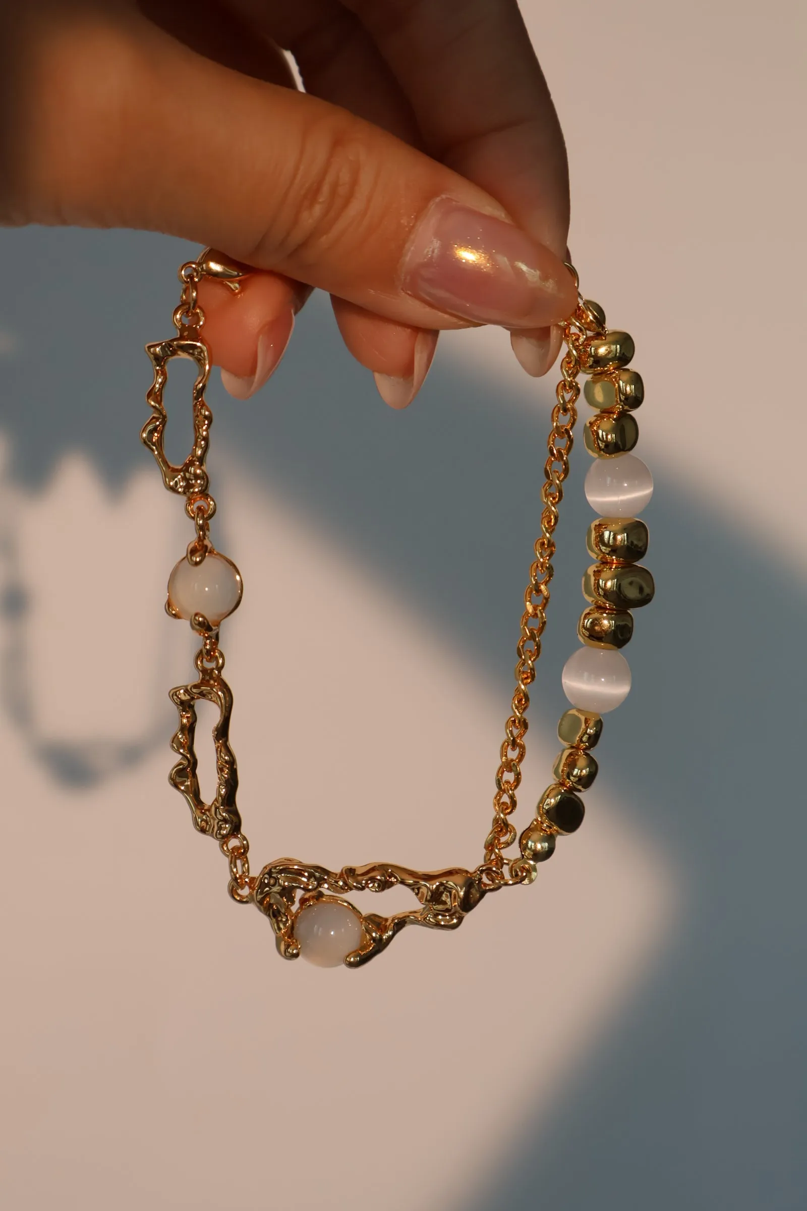 Women's Bracelet Gold Zirconia Moonstone 18K Plated sold by Hensley London product image thumbnail 2