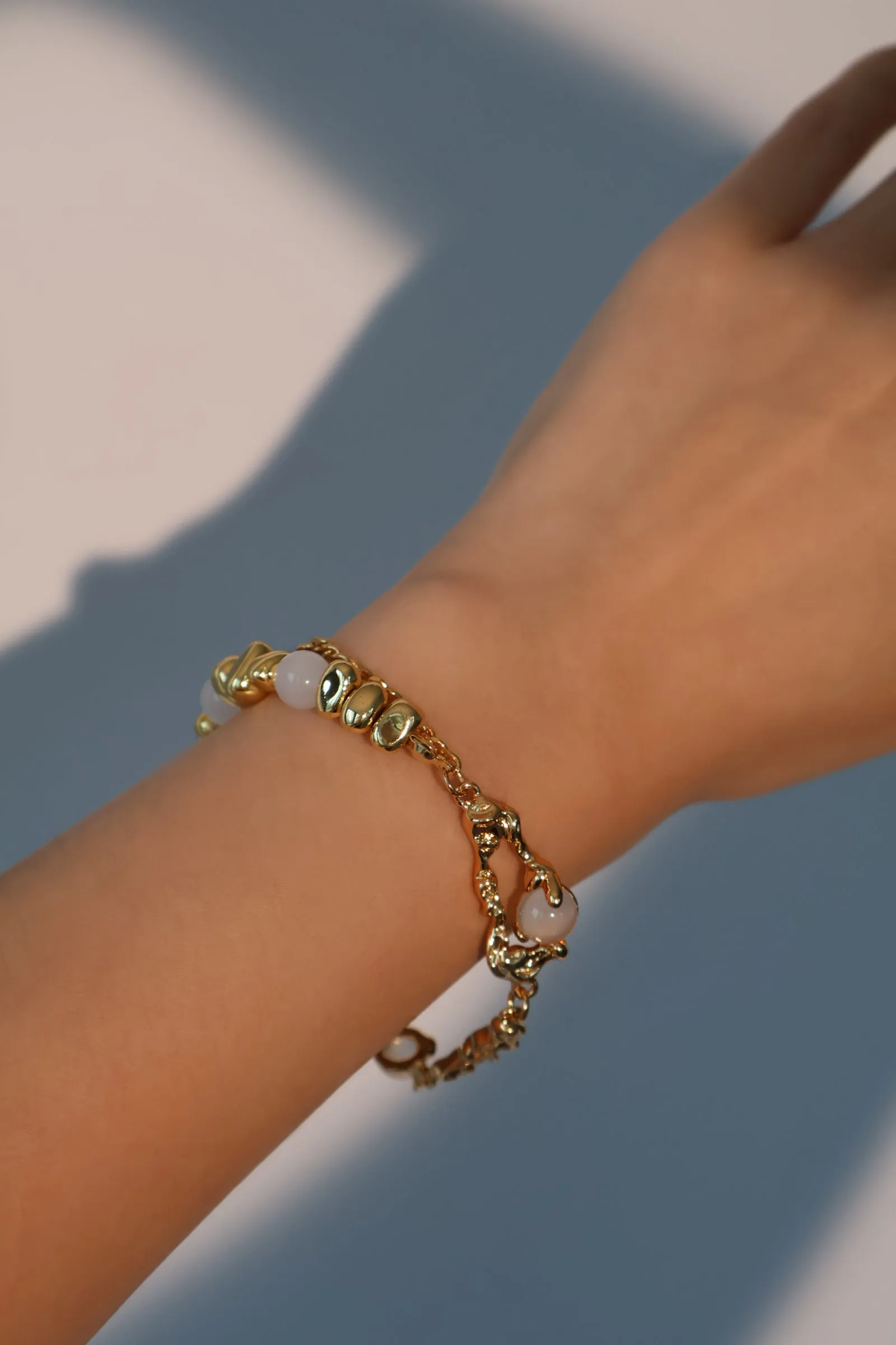 Women's Bracelet Gold Zirconia Moonstone 18K Plated sold by Hensley London product image thumbnail 3