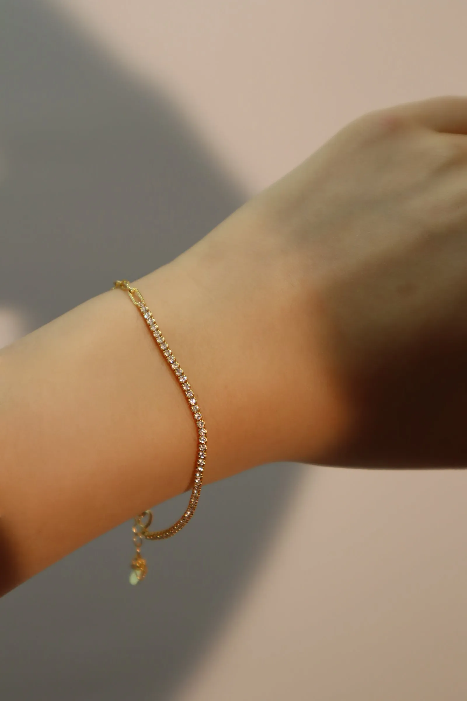 Women's Bracelet 18K Gold Vermeil Zirconia Diamond Chain sold by Hensley London product image thumbnail 2