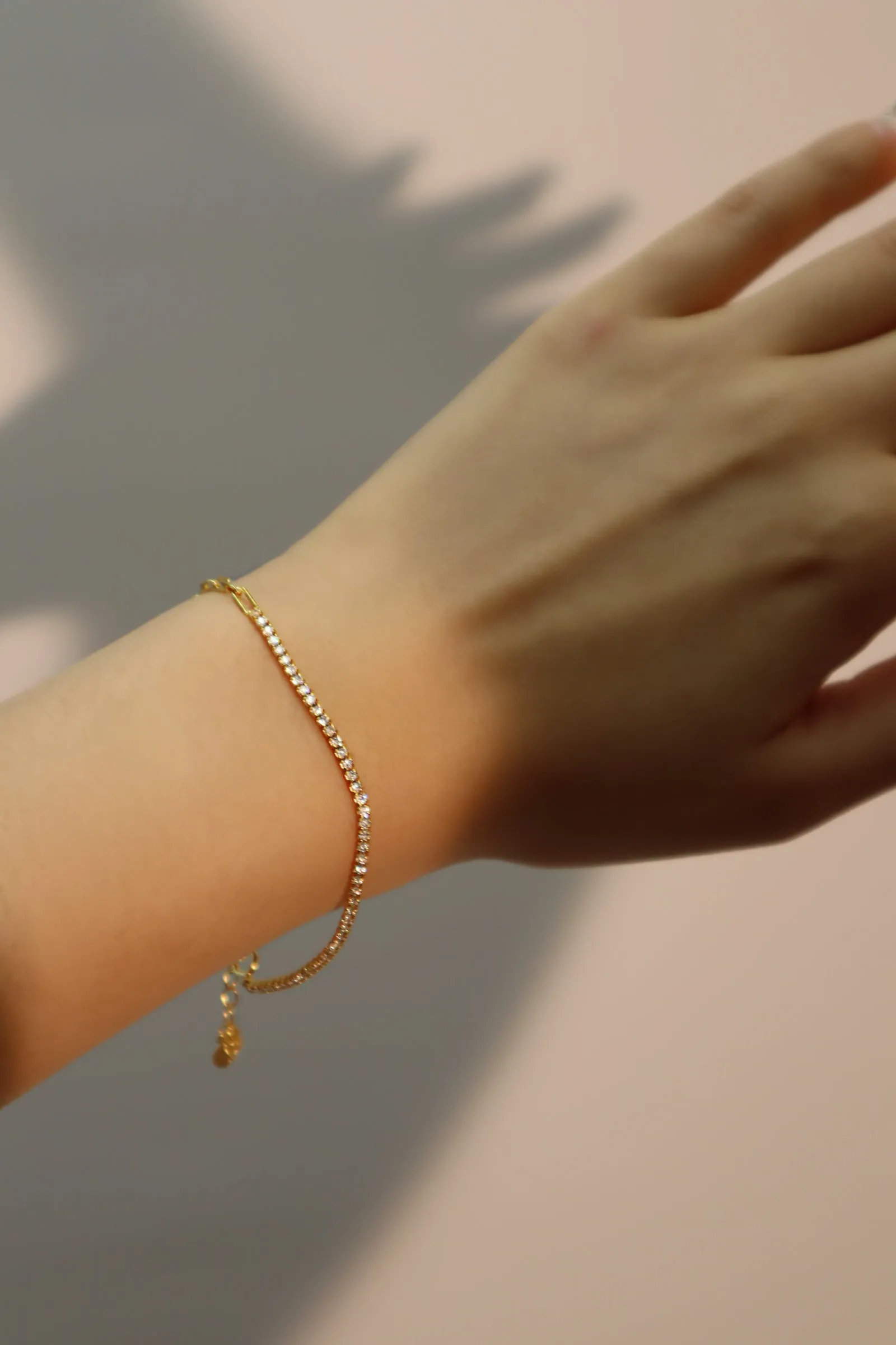 Women's Bracelet 18K Gold Vermeil Zirconia Diamond Chain sold by Hensley London product image thumbnail 3