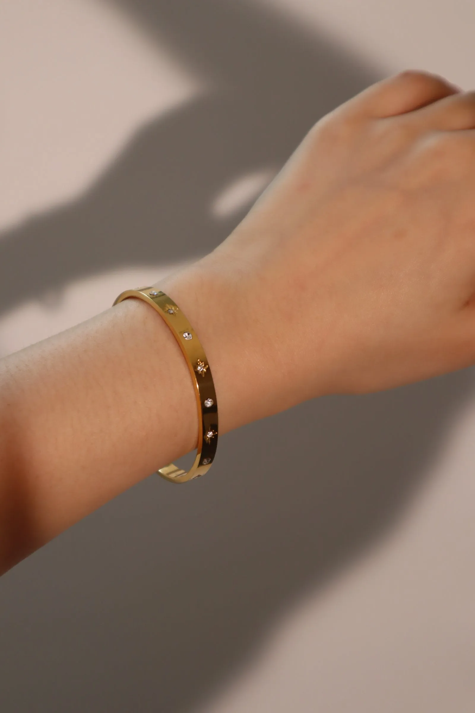 Women's Bracelet Gold Stainless Steel Diamond Star sold by Hensley London product image thumbnail 4