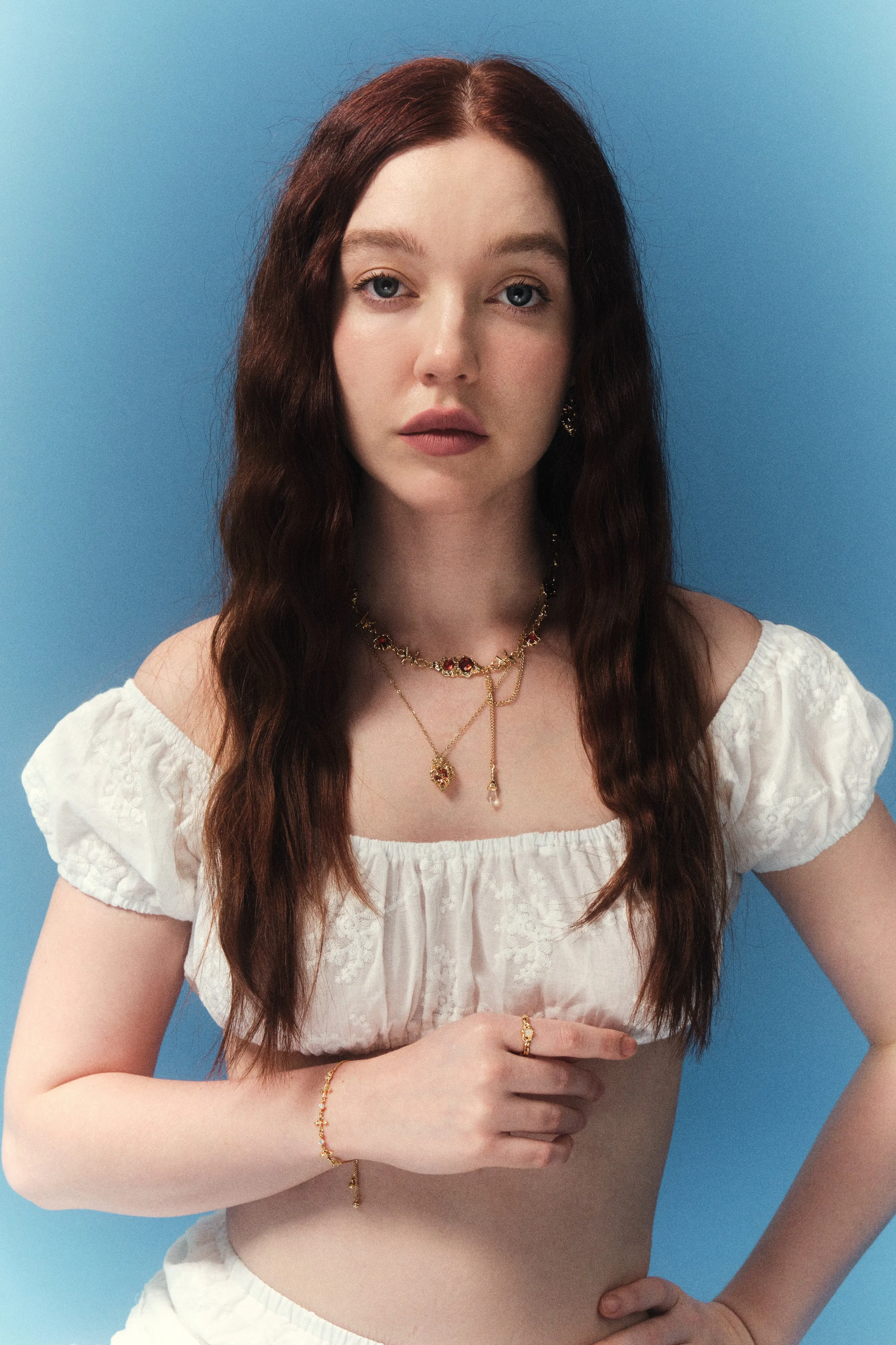 Women's Cross Bracelet Gold Plated Zirconia Diamonds sold by Hensley London product image thumbnail 3