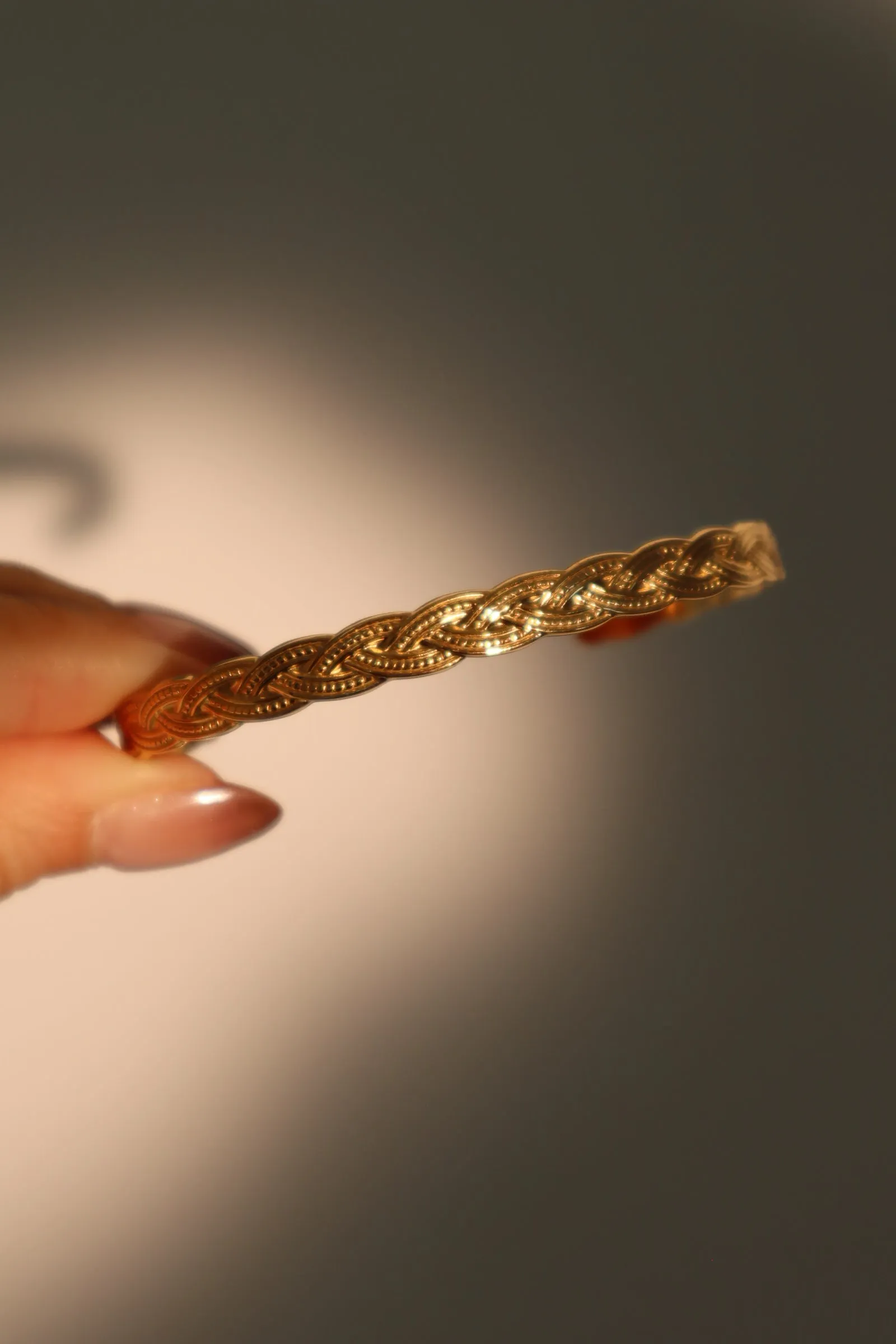 Women's Bracelet Gold Stainless Steel Double Braid sold by Hensley London product image thumbnail 3