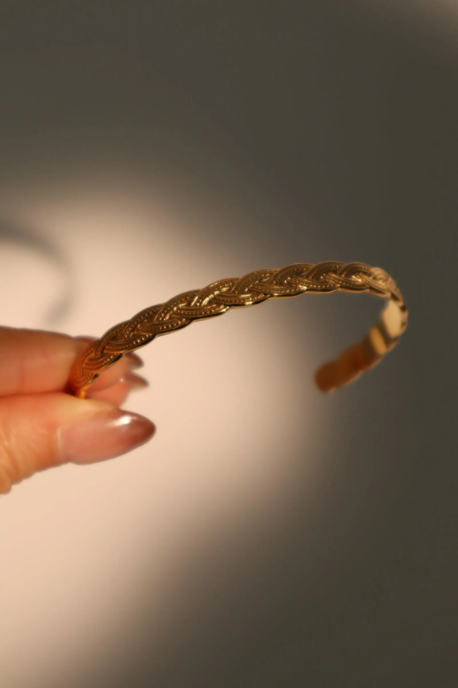 Women's Bracelet Gold Stainless Steel Double Braid sold by Hensley London product image thumbnail 4