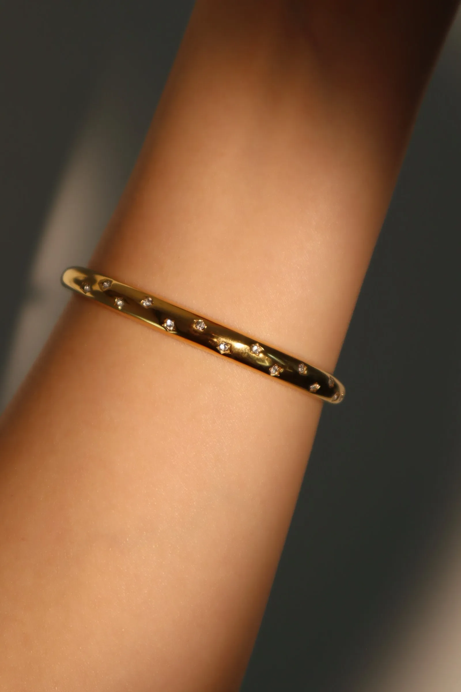 Women's Bracelet Gold Stainless Steel Zirconia Diamonds sold by Hensley London product image thumbnail 4