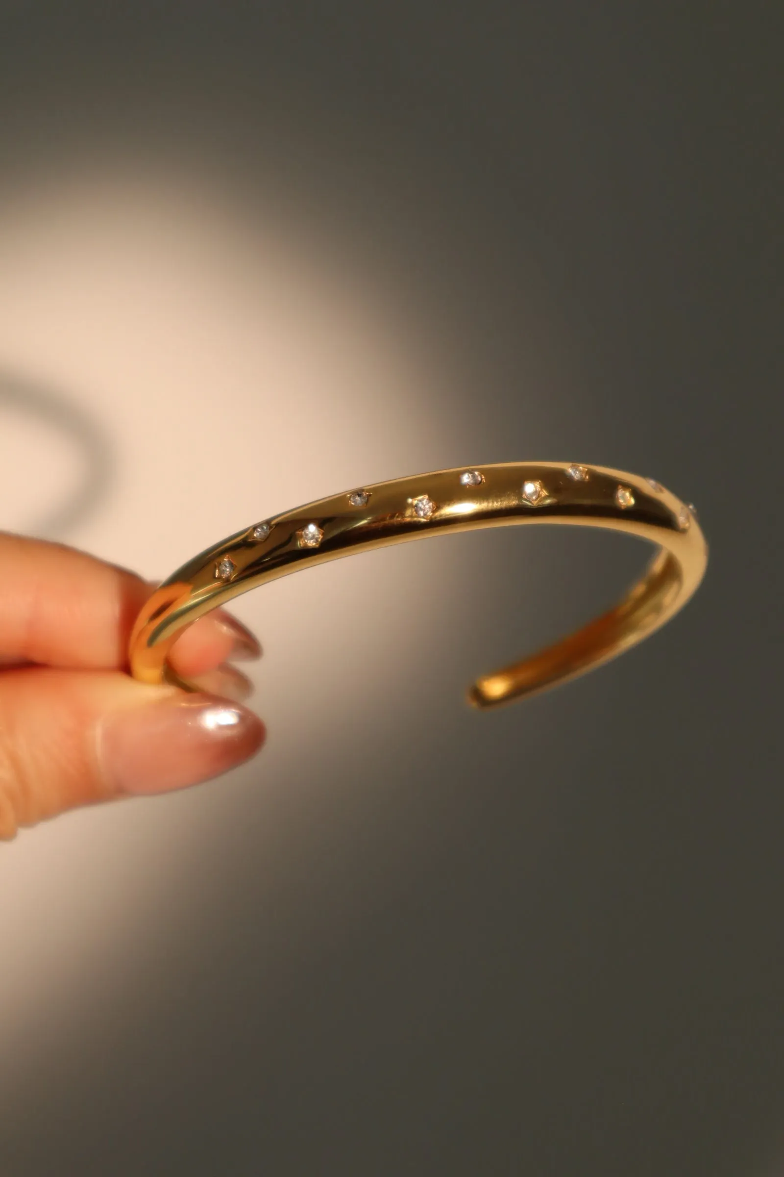 Women's Bracelet Gold Stainless Steel Zirconia Diamonds sold by Hensley London