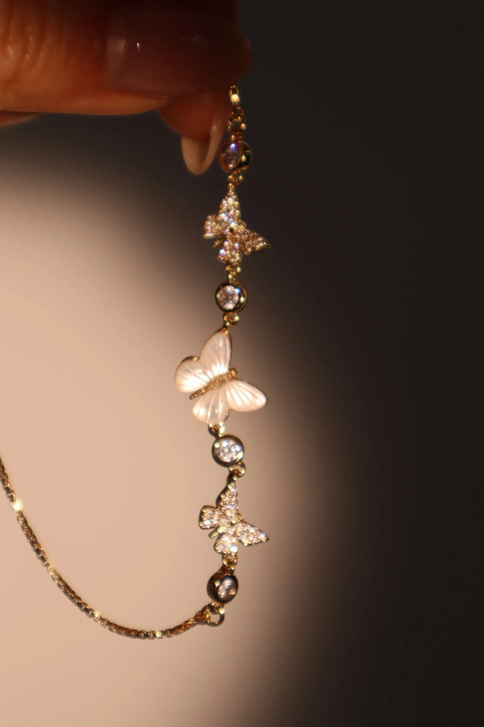 Women's Bracelet Gold Plated Natural Shell Adjustable 10.6 in sold by Hensley London product image thumbnail 3