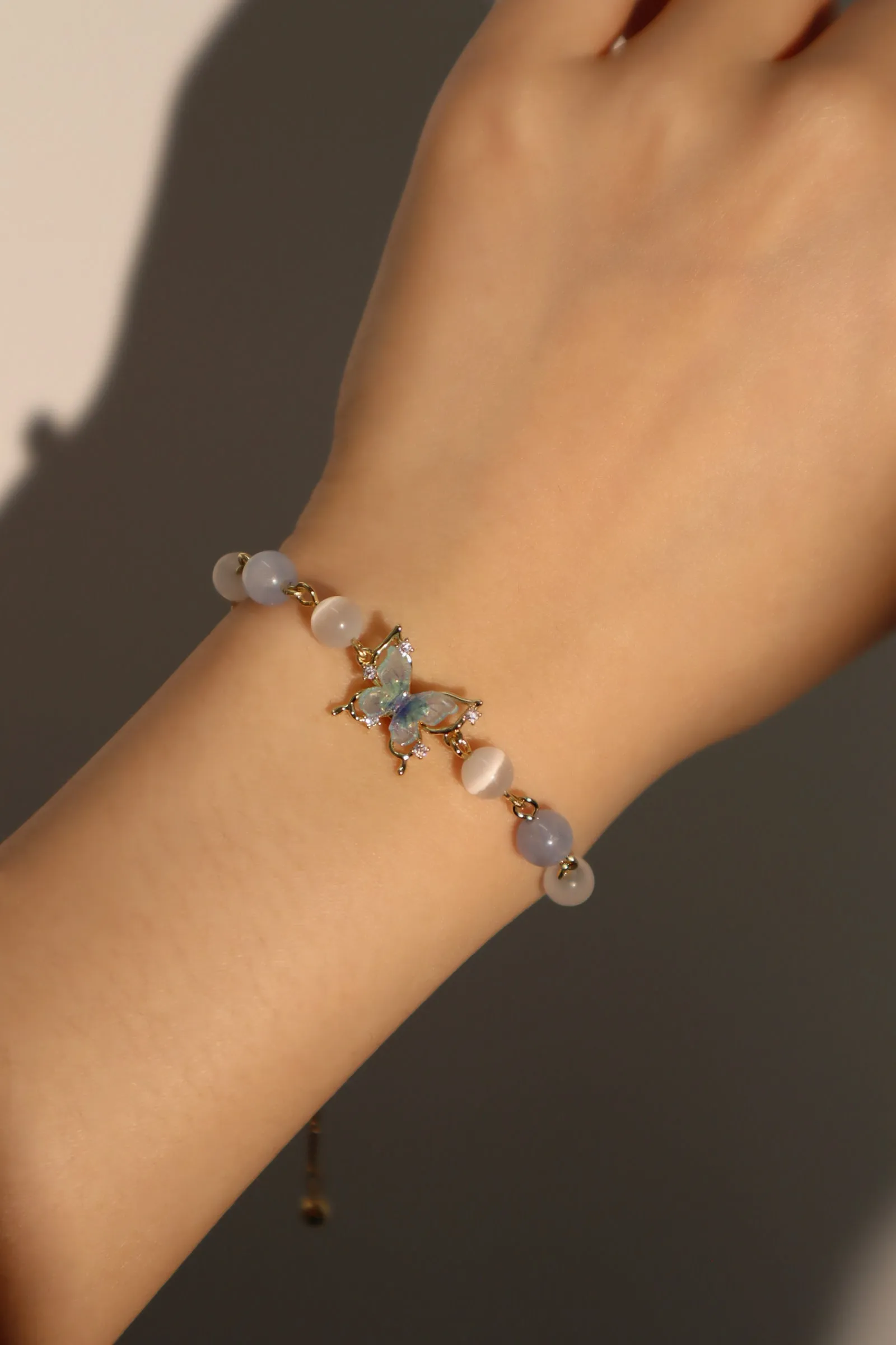 Women's Bracelet Blue Moonstone 14K Gold Plated sold by Hensley London product image thumbnail 5