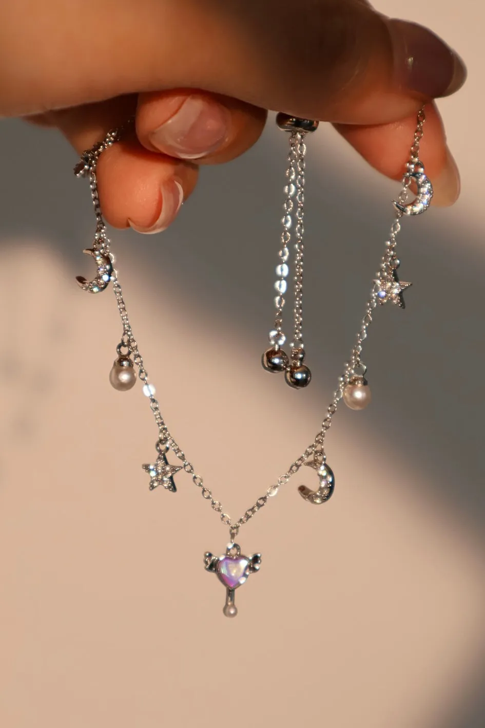 Women's Bracelet Silver Zirconia Diamonds Moonstone sold by Hensley London product image thumbnail 2