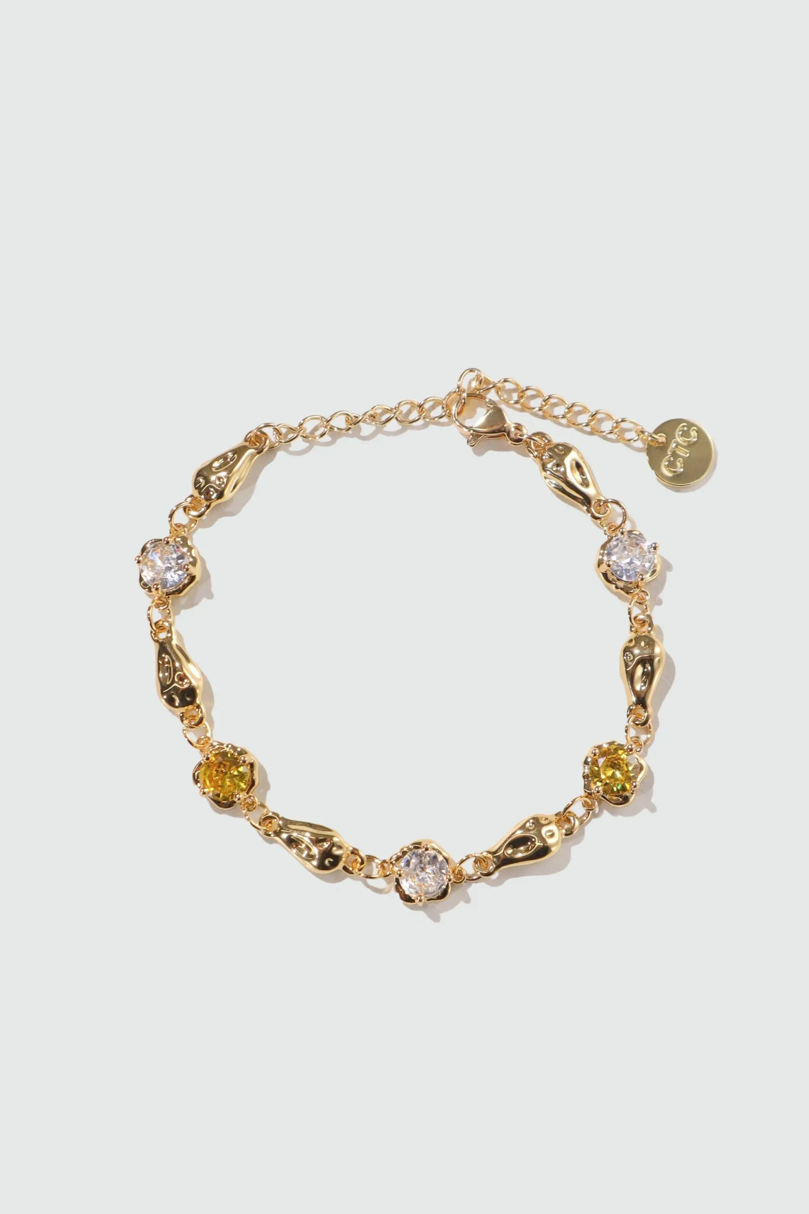 Women's Bracelet Yellow Citrine Zirconia 18K Gold Plated sold by Hensley London product image thumbnail 3