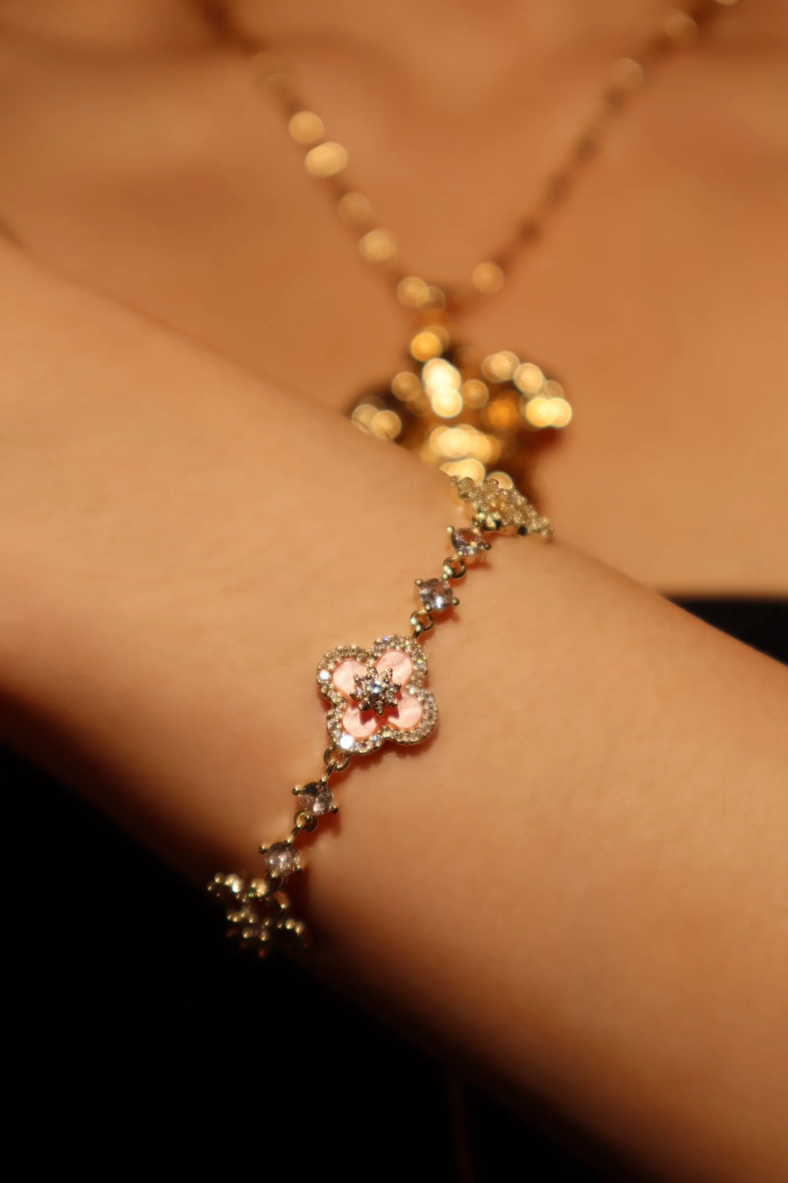 Unisex Bracelet Pink Gold Plated Zirconia sold by Hensley London product image thumbnail 5