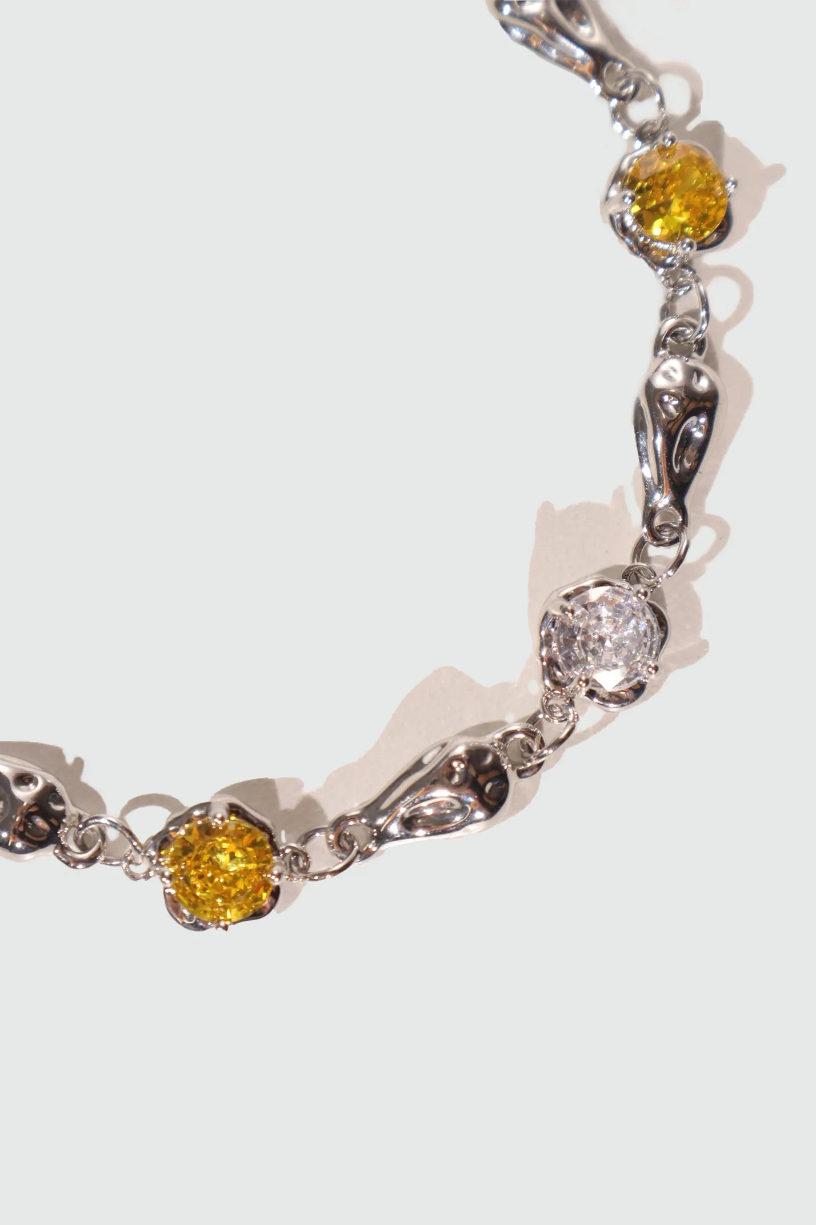 Women's Bracelet Platinum Plated Citrine Zirconia Diamonds sold by Hensley London product image thumbnail 5