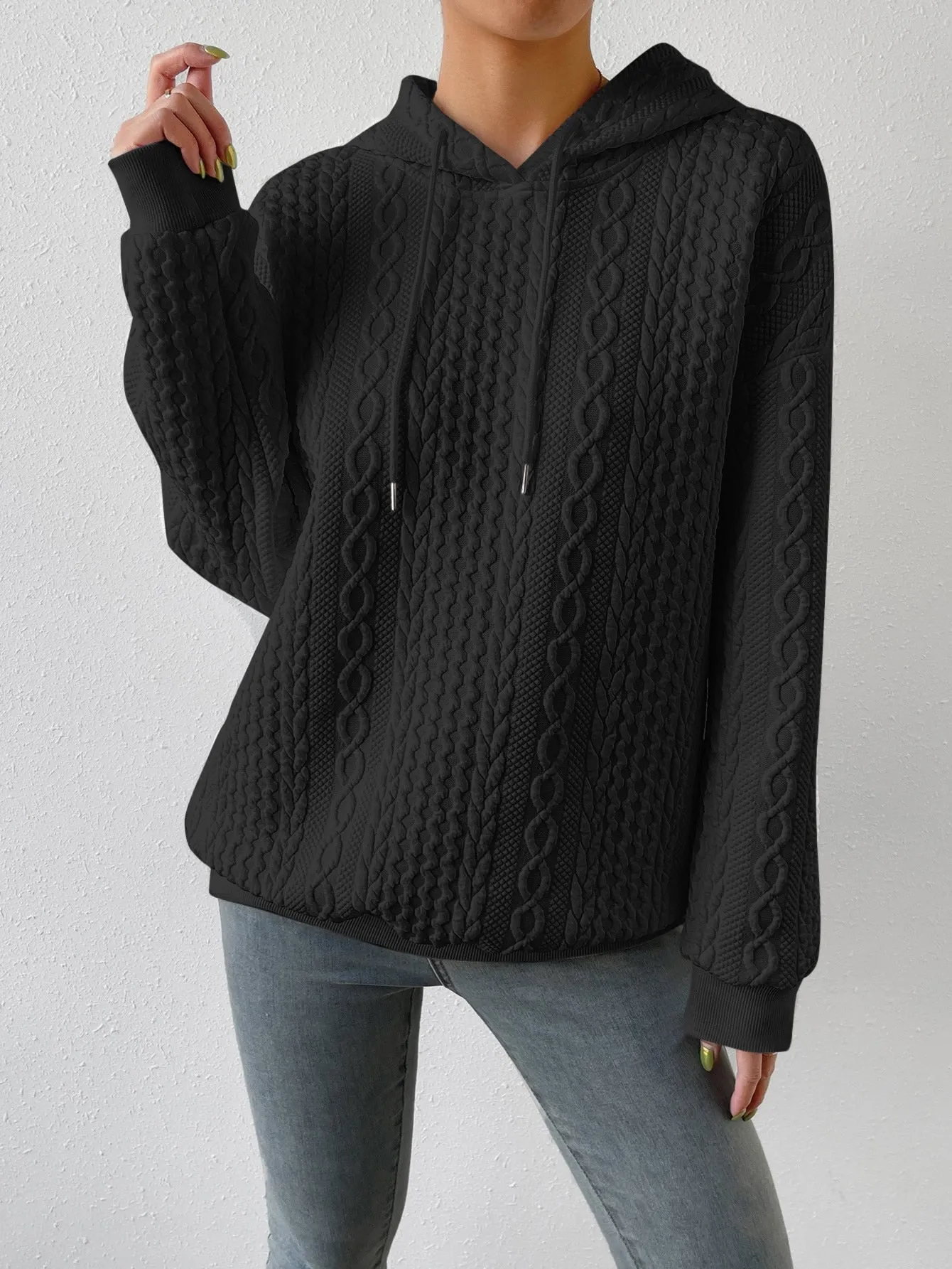 Women's Stylish Hoodie Grey Cotton sold by Hensley London product image thumbnail 5