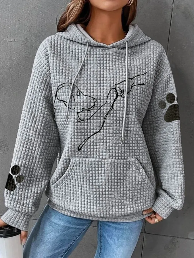 Women's Hooded Sweatshirt Grey Cotton Comfortable sold by Hensley London product image thumbnail 4