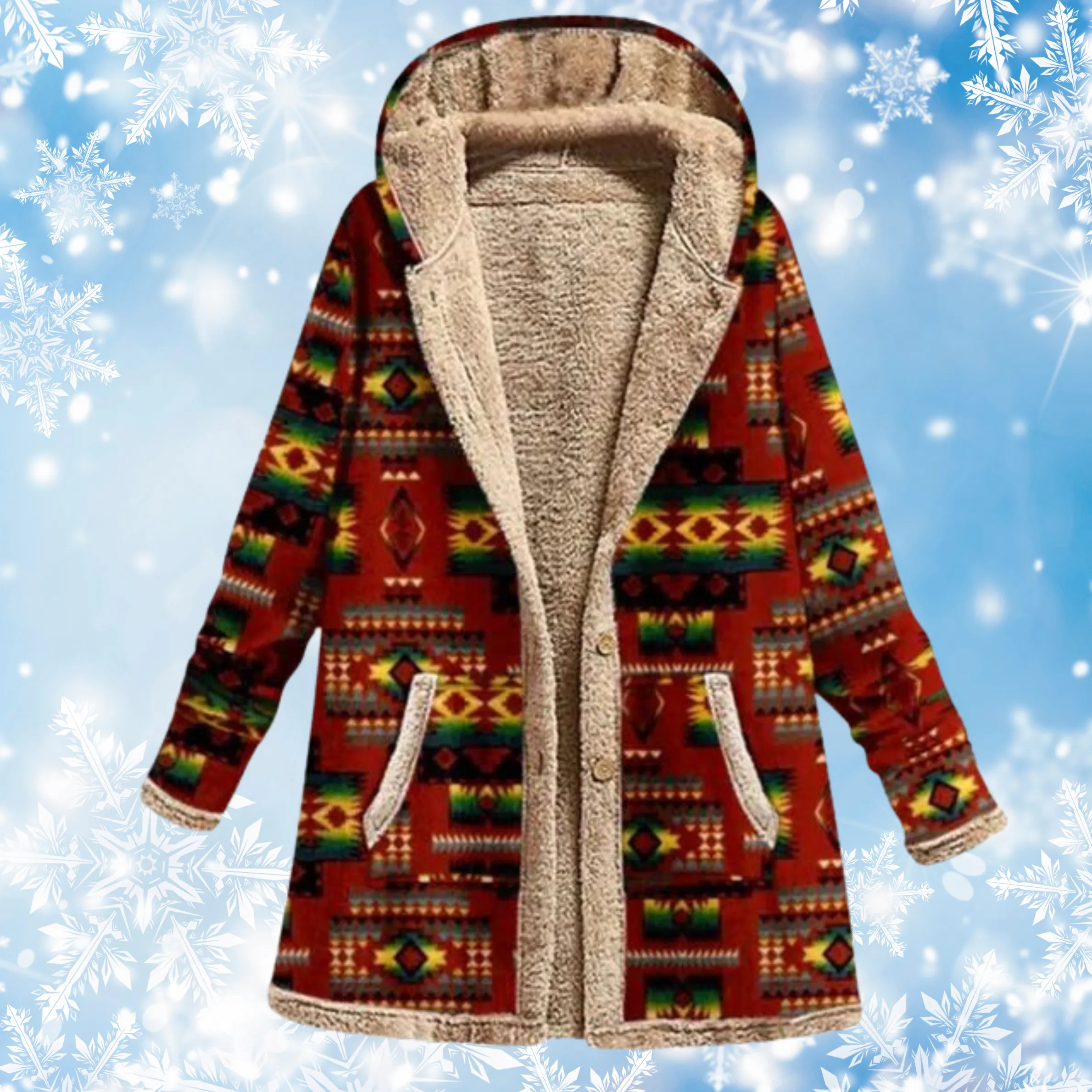 Women's Printed Hoodie Multicolor Cotton Casual Sweatshirts for Women sold by Hensley London product image thumbnail 4