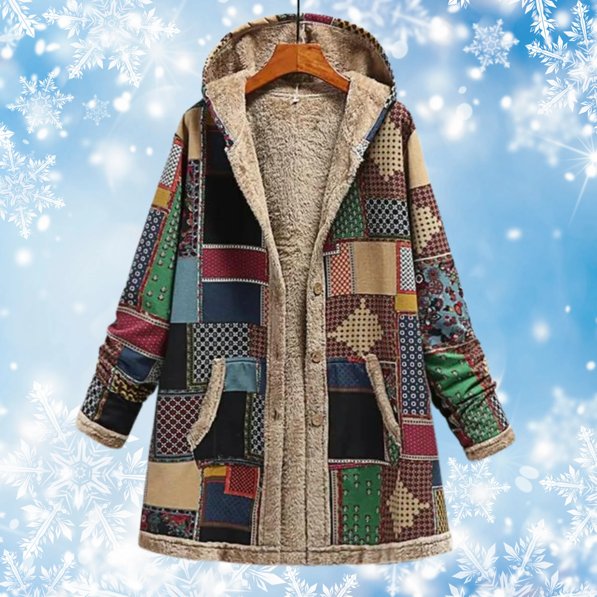 Women's Printed Hoodie Multicolor Cotton Casual Sweatshirts for Women sold by Hensley London product image thumbnail 3