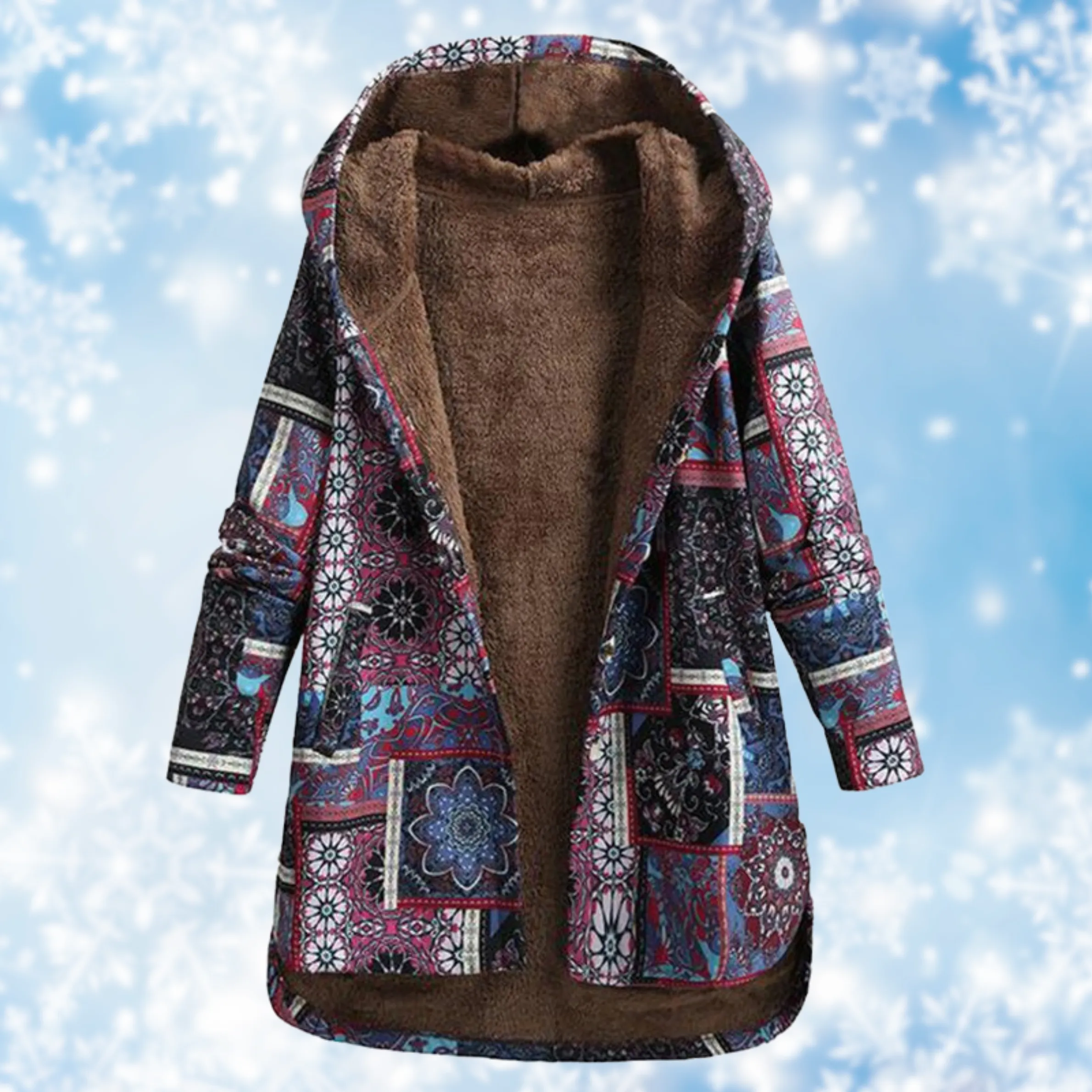 Women's Hooded Jacket Floral Print Cotton sold by Hensley London product image thumbnail 5