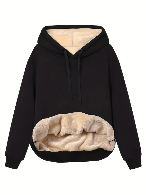 Women's Fleece Hoodie Grey Cozy Warm sold by Hensley London