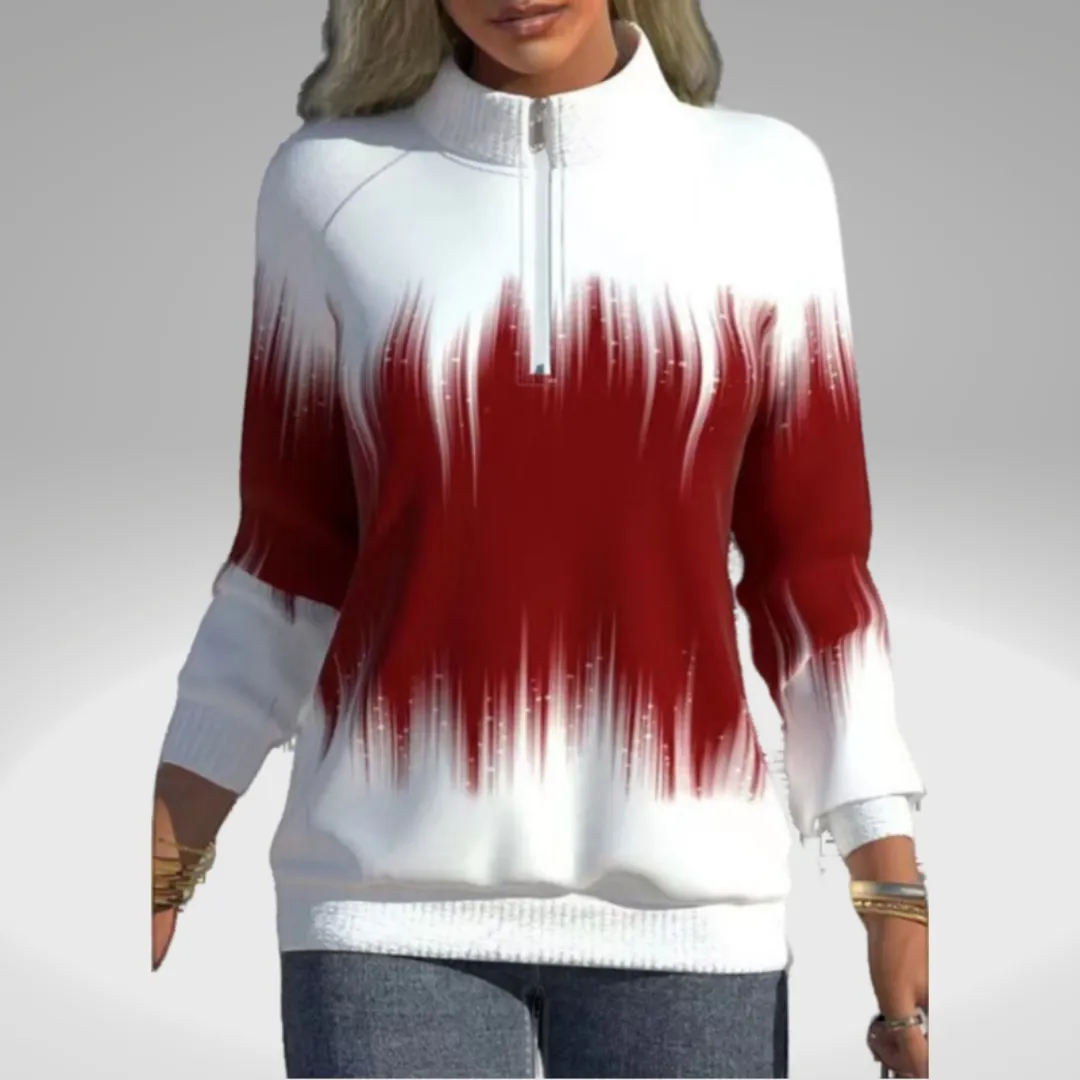 Women's Sweatshirt Black White Gradient Polyester sold by Hensley London product image thumbnail 4