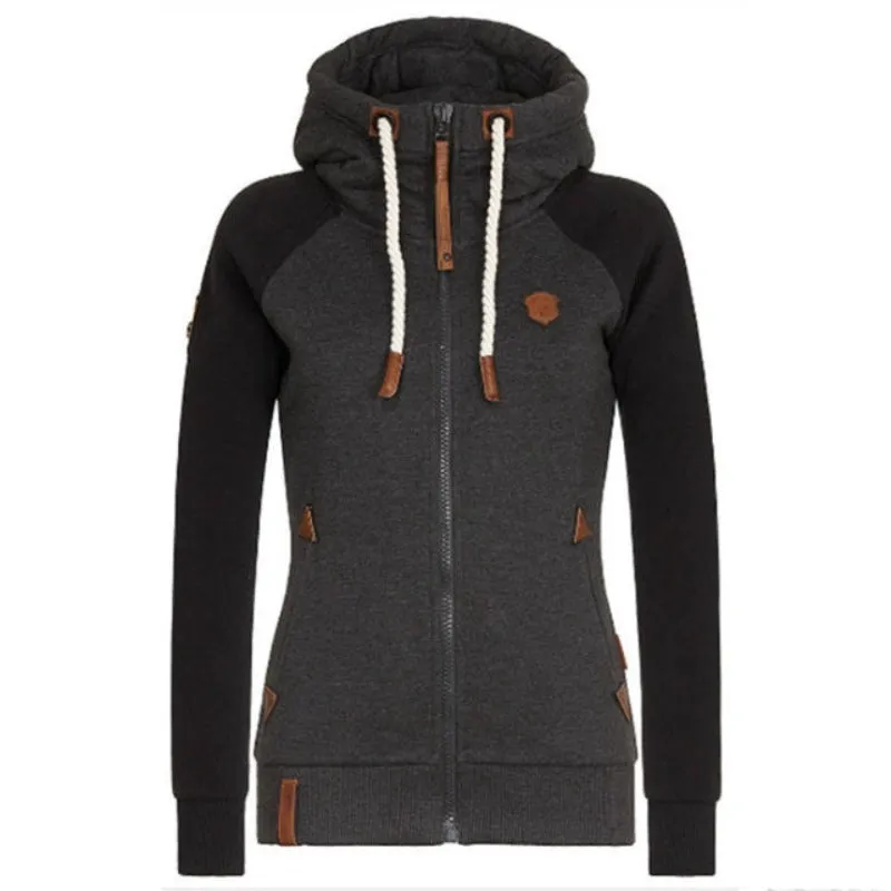 Women's Hooded Jacket Black Cotton Blend sold by Hensley London product image thumbnail 4