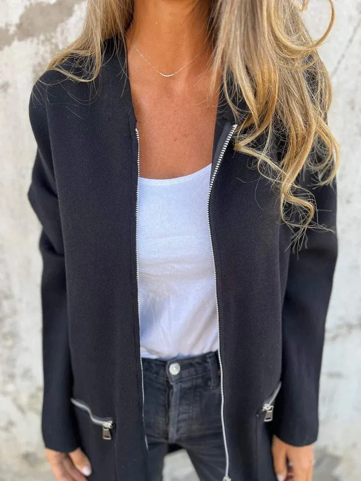 Women's Zip-up Hoodie Jacket Set Red Organic Cotton sold by Hensley London product image thumbnail 3