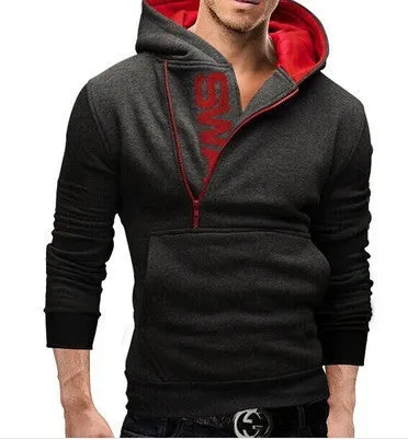 Women's Hoodie Black Cotton with Side Zipper for Casual Wear sold by Hensley London product image thumbnail 4
