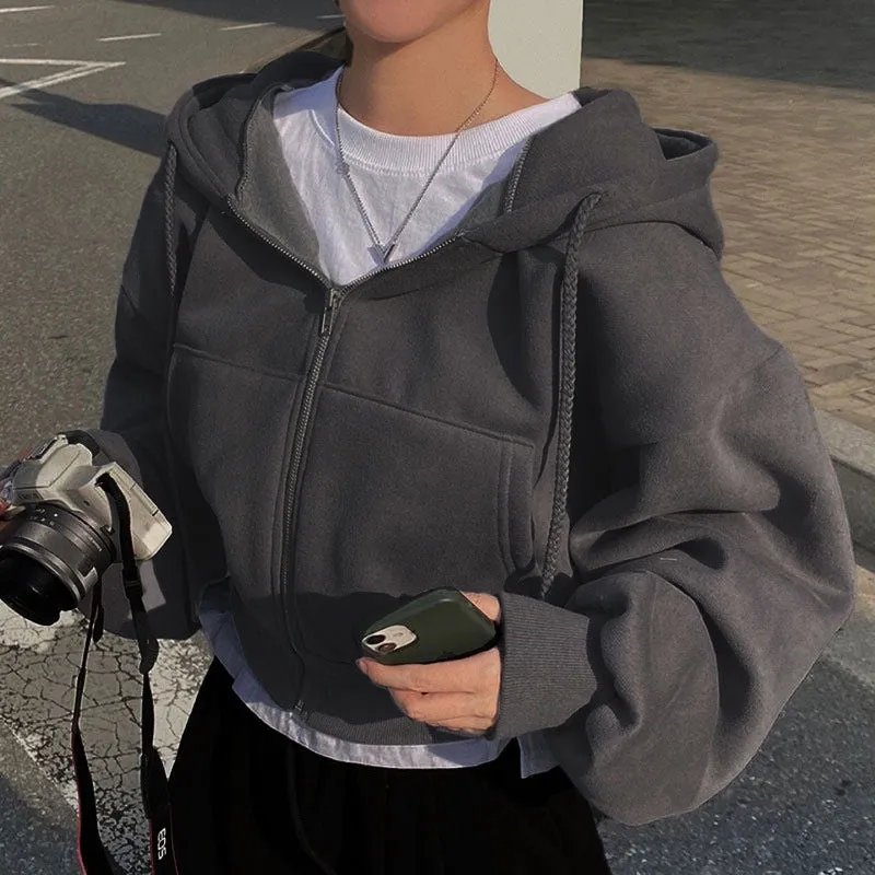 Women's Oversized Hoodie Grey Cotton sold by Hensley London product image thumbnail 3