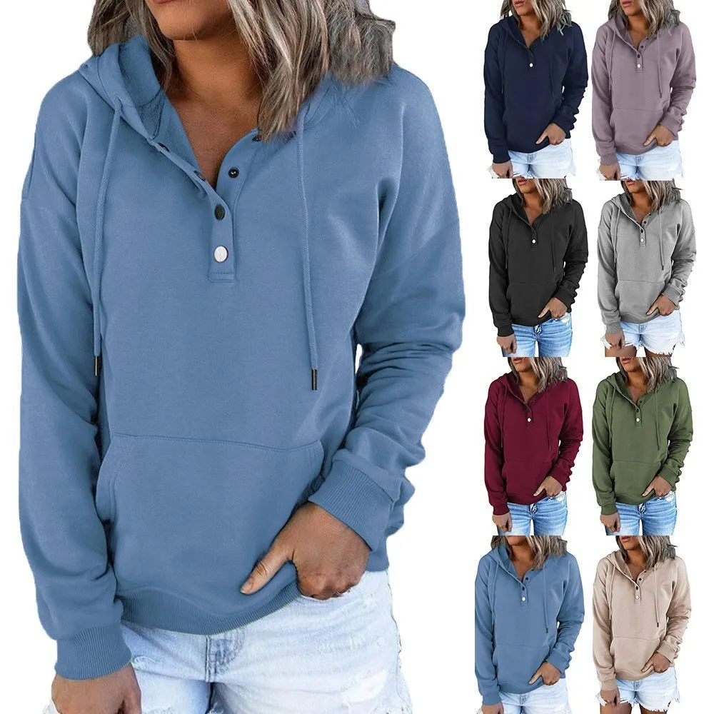 Women's Hoodie Grey Cotton Blend Relaxed Fit sold by Hensley London product image thumbnail 2
