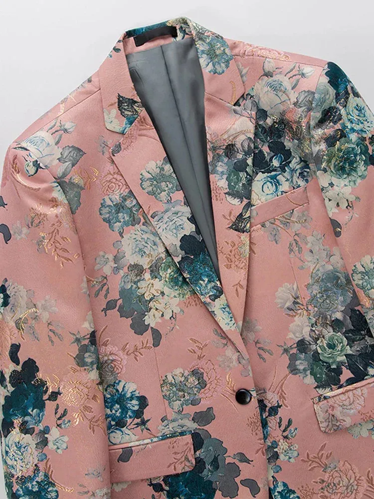 Men's Floral Blazer Multi Color Polyester sold by Hensley London product image thumbnail 5