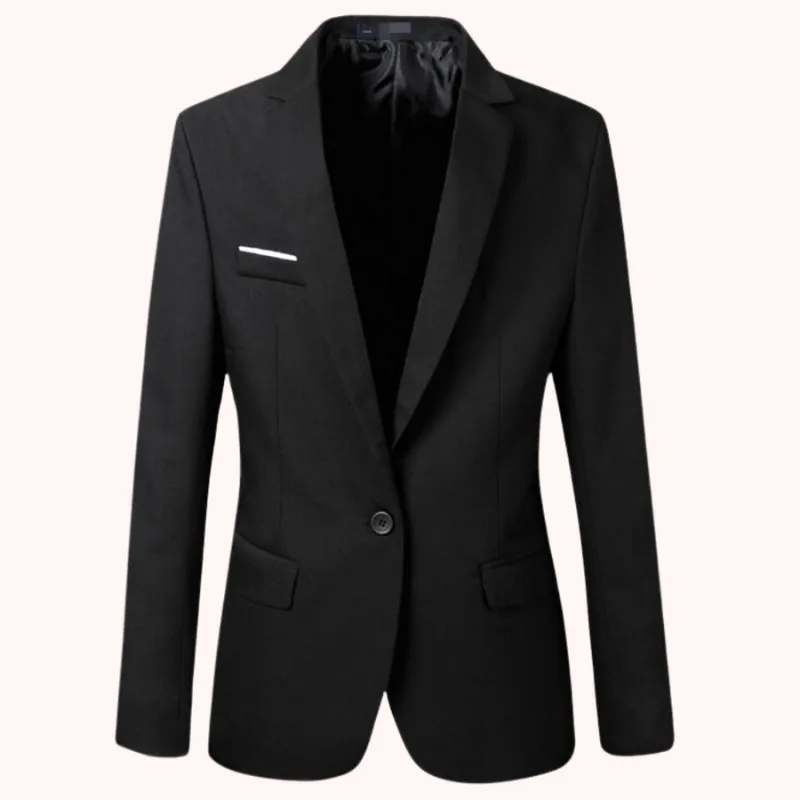 Men's Casual Blazer Black Classic Design Cotton sold by Hensley London