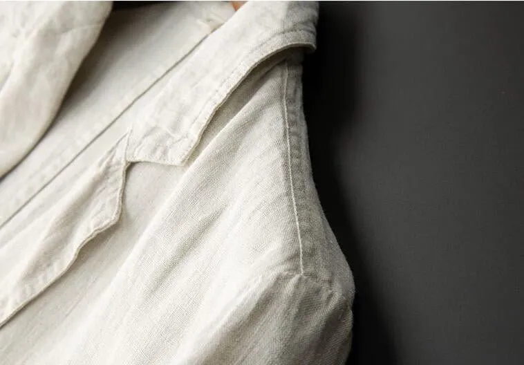 Men's Linen Blazer Beige Lightweight Stylish sold by Hensley London product image thumbnail 3