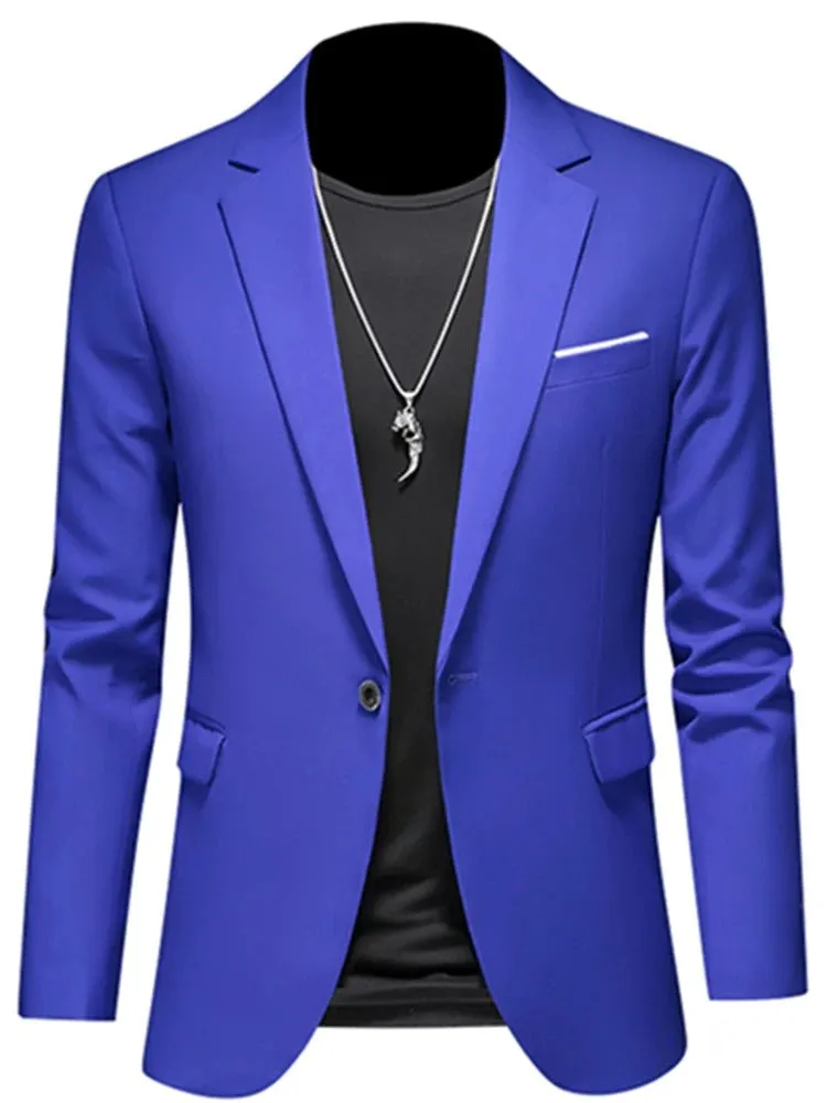 Men's Slim Fit Blazer Black Polyester sold by Hensley London product image thumbnail 4