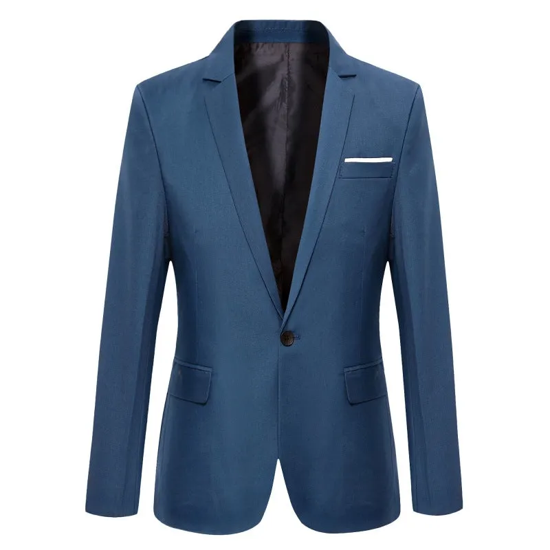 Men's Blazer Jacket Black Slim Fit Polyester sold by Hensley London product image thumbnail 4